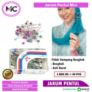 Jarum Pentul Mini Anti Karat Stainless Stell Premium Kecil Pin Hijab Bross 1 Box Pcs Murah Japan Quality Kualitas Import