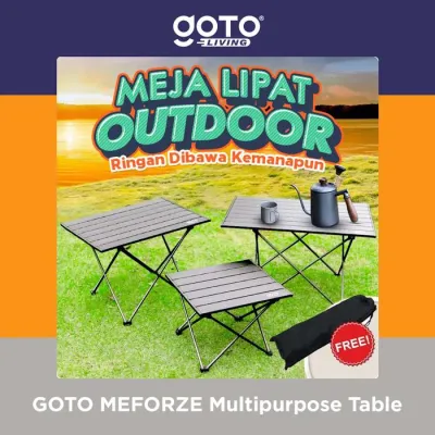GOTO [COD] MEFORZE MEJA LIPAT CAMPING FOLDING TABLE KEMPING OUTDOOR PORTABLE PRAKTIS