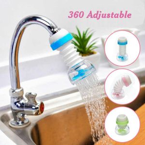 SZ 1PCS Faucet Filter Splash Proof 360 Degrees Rotatable Retractable Faucet Extender Universal Kitchen Filter Water Purifier