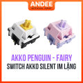 Switch AKKO v3 Pro Penguin Fairy silent bán lẻ công tắc phím cơ im lặng có lube sẵn. 