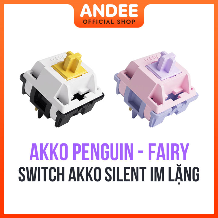 Switch AKKO v3 Pro Penguin Fairy silent bán lẻ công tắc phím cơ im lặng có lube sẵn