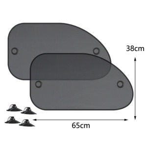 Xe lưới Núm hút cao su dù để che nắng cách nhiệt Rèm phía trước/Side kính chắn gió Bìa Set