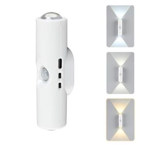 CUFF 3/7 สีเปลี่ยนได้ ไฟกลางคืนเซ็นเซอร์ ไร้สาย แบบพกพา ไฟ LED สำหรับตู้เสื้อผ้า ไฟตกแต่ง ชาร์จใหม่ได้ โคมไฟติดผนังแบบไล่ระดับ RGB ของตกแต่งบ้าน