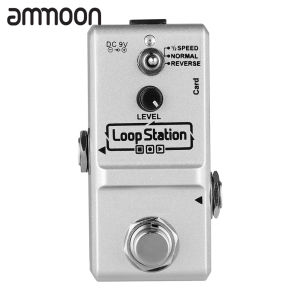 [ammoon]【In Stock】Loop Station Mini Guitar Looper Effect Pedal 10 Minutes Recording Time 3 Working Modes True Bypass Full Metal Shell with 1GB Memory Card