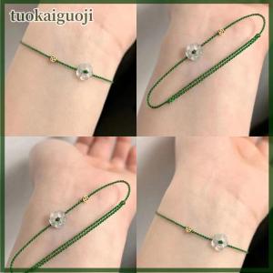 tuokaiguoji Fashion Creative Lucky Rich Flower Hand Rope Ring For Women Men Adjustable Handmade Braid Bracelets Jewelry Couple Gifts