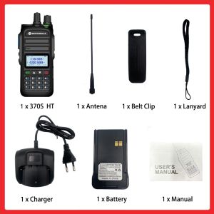 Motorola 370s Type c charging one-key frequency matching With frequency motorola walkie talkie long range dual-segment FM walkie-talkie With Aviation frequency