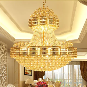 Đèn chùm pha lê thả trần kích thước lớn cao câp 3 chế độ ánh sáng sang trọng đèn chiếu sáng đèn trang trí cho phòng khách phòng bếp khách sạn - Bảo hành 10 năm