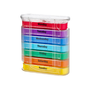 28-Grid Daily Pill Organizer 7 Day 4 Times A Day Moisture Proof Portable Medicine Box