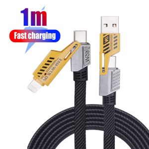 2 in 1 240W USB C Charging Cable PD Type C Fast Charging Data Cable Foldable Stand Phone Holder Stand Bracket for Gaming Video 90° for Iphone 17/16