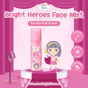 Pigeon Teens Bright Heroes Face Mist 50ml | Skincare Remaja | Mencerahkan kulit | Niacinamide & Madecasosside