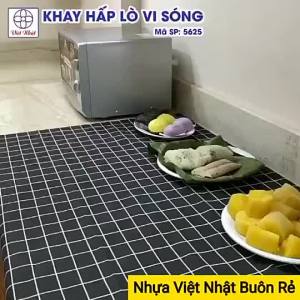 Bộ khay hấp lò vi sóng Việt Nhật (5625) chịu nhiệt tốt -Khay hấp thức ăn Xửng hấp đồ ăn bánh bao