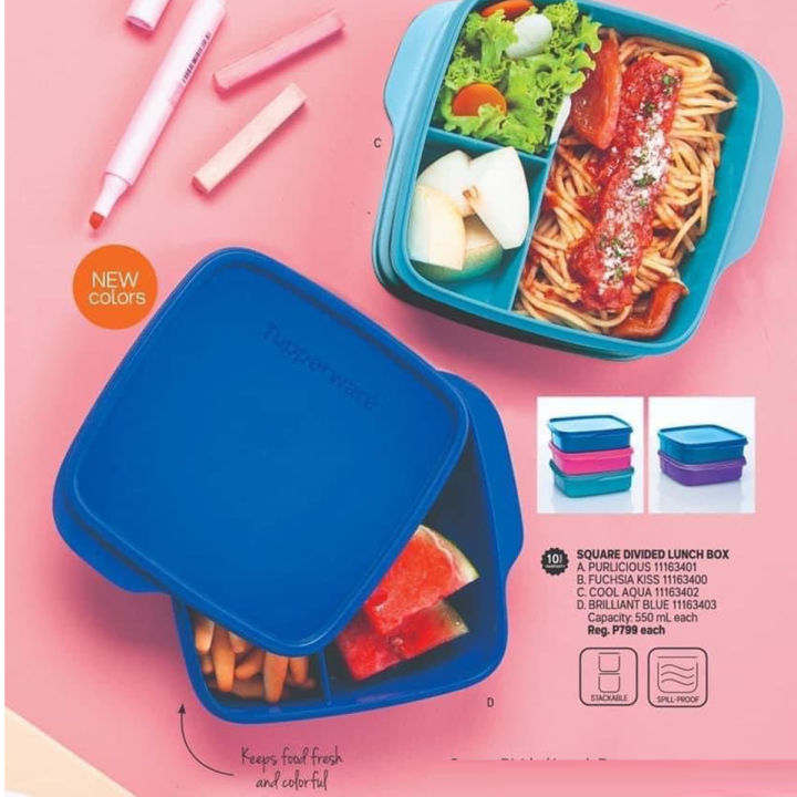 Divided lunch clearance box