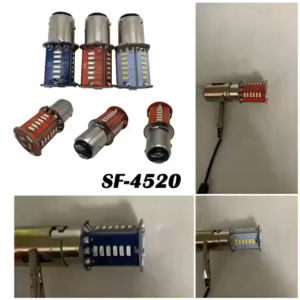 Lampu LED Rem Stop Bayonet 30 Mata Strobo Kedip Mobil Motor Kaki 2 DC-12v