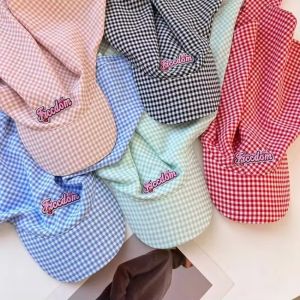 DJDK Breathable Korean Headscarf Baseball Hat Cotton Quick Drying Triangle Headscarf Baseball Cap Turban Visors Sweet Sunshade Letter Baseball Cap UV Protection