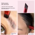WENTIVV Angled Ultra-fine Cosmetric Eyeshadow Concealer Brush Square Women Hairline Drawing Brush Pen Makeup Brush Eyebrow Pencil Wild Eyebrow Brush. 