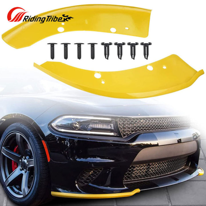 Peforway Front Bumper Lip Splitter Protector Front Shovel For 2015-2021 Ford Mustang