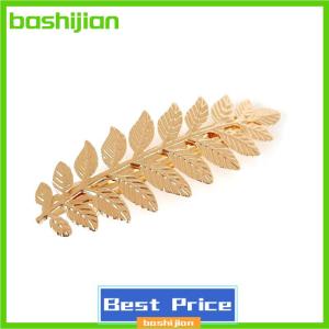 bashijian New Retro Gold Color Leaf Headband Headpiece Crown Tiara Headdress Goddess Greek Head Jewelry Bride Wedding Hair Accessories
