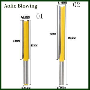 Aolie 1PC Extra Long Flush Trim Router bit-1 4 Shank ตัดแต่งเครื่องมือ50 76mm
