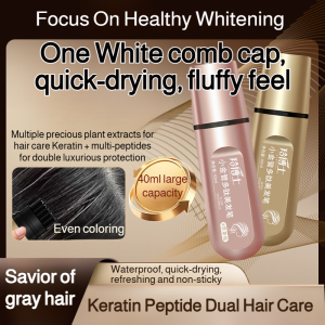 Plant-based Formula Hair Styling Pen Disposable Coloring Hairdressing Pen Large Capacity Gentle Gray Coverage