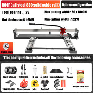 Manual Heavy Duty Ceramic Cutter with Laser Tile Cutter 800mm Cutting Wheel (Original Blade Optional)
