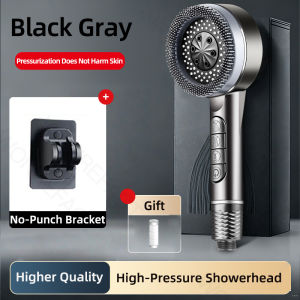Telephone Shower Head Premium Massage Spa Handheld Adjustable Sprayer One-Key Stop Button High Pressure Filter Impuritie