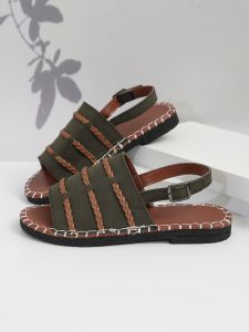 [Free Shipping] Plus-Size WomenS New Flat Woven Casual Outdoor Sandals With A Single Buckle Strap Comfortable Sandals