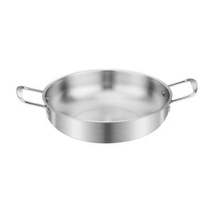 KANNERT Thép không gỉ Nồi lẩu nhỏ Chuyên nghiệp Đa chức năng Nồi súp hai tai Dụng cụ nấu ăn Di động Nồi nấu Dã Ngoại