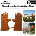 Naturehike Flame Retardant Insulation Glove Outdoor Heat Insulation Safety Working BBQ Gloves Cowhide Leather Fire Resistant Oven Cooking Anti Scald Camping Outdoor Camping Hiking Picnic Beach Original Nature Hike. 