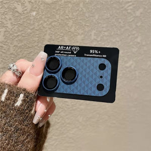 【🔥SG🔥】RICHMENTMALL Kevlar Carbon Fiber Pattern Camera Lens Protector For iPhone 17 Pro Max 17 Pro Tempered Glass Phone Camera Lens