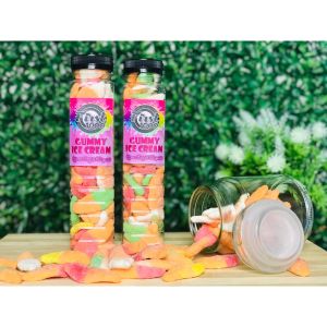 GUMMIES in 350ml Otso Bottle:  Caterpillar Cola Orange Teeth Kutkutin in a Jar by First1000