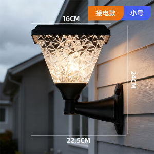 Outdoor Solar Wall Light Garden Light Wall Lamp led Wall lamp no wiring required waterproof solar pillar light