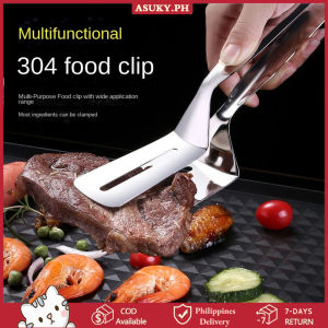 COD【Local Deliver】2 in 1 Stainless Steel Steak Clamp Fried Food Clamp Roasting Shovels Multifunctional Clip Meat Cooking Tool Kitchen Utensils