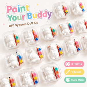 DIY Fluid Bearbrick Mini Bear Paint Handmade Kids Toys Education Art Material Liquid Keychain Party Gift