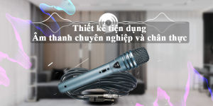 Micro karaoke Shupu loại 1 thân hợp kim đầu nhỏ dây dài 7m