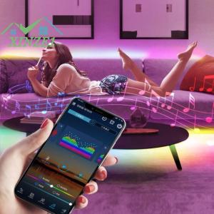 XZ✨✨✨ Ws2812b điều khiển Bluetooth âm nhạc ứng dụng điều khiển cho pixel LED Strip ánh sáng sk6812 ws2811 WS2812 Băng đèn USB 5V điều khiển từ xa