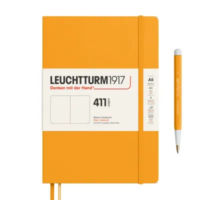 Leuchtturm1917 A5 Medium Hardcover Notebook / Plain Dotted & Ruled (411 numbered pages)