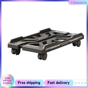 [Chinatera Flagship Store] Adjustable Mobile CPU Stand Under Desk Computer Tower Stand with Caster Wheels CPU Tower Holder Fits Most PC