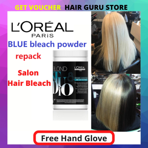 FREE gloves[Loreal Professional]Hair Bleach&Blonde Hair&Bleach Powder Peroxide Rambut Peluntur Warna Muslim Friendly