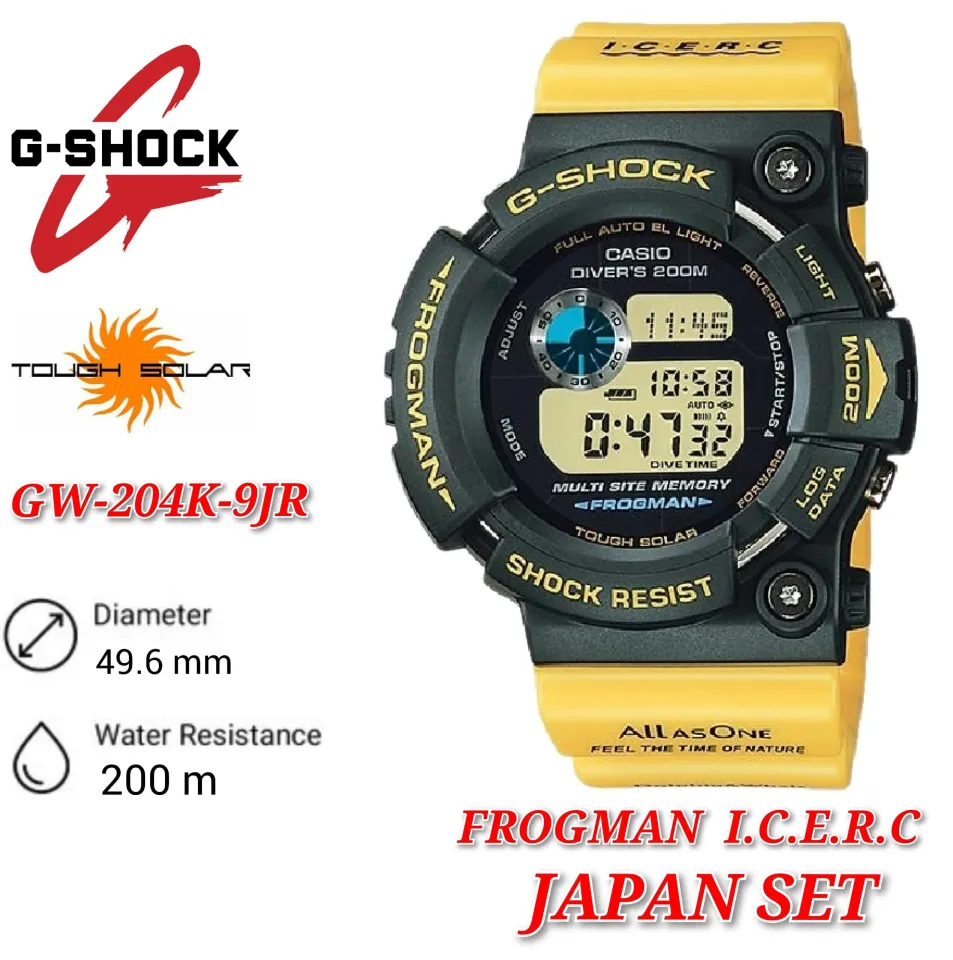 Japan set) Casio G-Shoc k Frogman GW-204K-9JR 