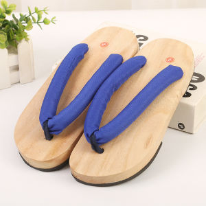 [Free Shipping] Wooden Clogs For Men And Women Japanese-Style Sandals Cosplay Flip-Flops Thick-Soled Wooden Slippers Summer Non-Slip High-Heeled Japanese-Style Solid Wood Sandals