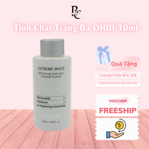 [HÀNG CÔNG TY] Tinh Chất Dưỡng Sáng Chuyên Sâu OHUI Niacinamide 5%Extreme White Mela Toning Dark Spot Ampoule Essence 30ml Tách Set