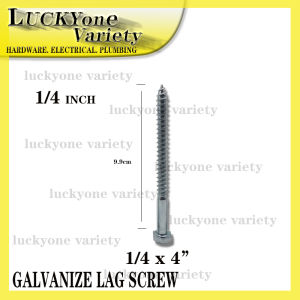 GALVANIZE LAG SCREW HEXAGONAL  1/4 ( 200PCS PER BOX )