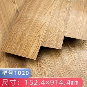 3D Vinyl Wood Grain Floor Stickers in Modern Style - PVC Vinyl Tiles that are Waterproof and Self-Adhesive - Available in 91x15cm Size