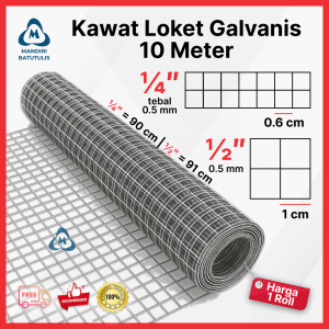 Kawat Loket Putih 1/2" 1/4" / Kawat RAM / Ayakan Kandang Ayak Pasir