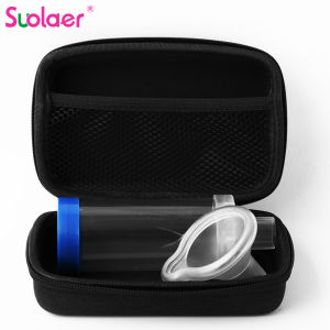 Suolaer Buffer Inhale Chamber Child Adult Spacer Mist Storage Compressor Nebulizer Tank Aerochamber with Mask Cup Mouthpiece