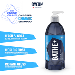GYEON Q2M Bathe+ 500ml - Automotive Care Ceramic SiO2 Infused Hydrophobic Car Wash Shampoo