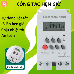 Công Tắc Hẹn Giờ Điện Tử KG316T-II 30A Bật Tắt Tự Động Pin Tự Sạc 18 Chương Trình Hẹn Giờ Dễ Lắp Đặt