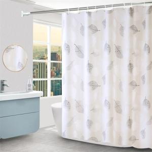 Waterproof and Mildew-proof Shower Curtain peva Shower Curtain Bathroom No-Drill Shower Partition Curtain Hanging Curtain
