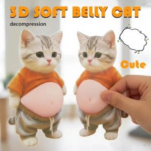 DELETERIOUS66DE1 Squeezable 3D Shiba Inu Stickers Chubby Shiba Inu Soft Pink Background Silicone Self-Adhesive Cute Dog Belly Sticker 3D Cute Puppy Sticker Childrens Birthday Party