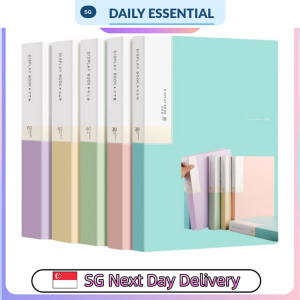 【DAILY ESSENTIAL】 Morandi A4 Display Book Folder | 20 30 40 or 60 Pockets
